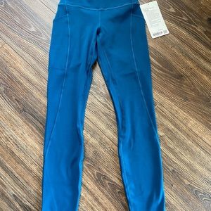 NWT Lululemon Align 25” Blue Borealis with Pockets